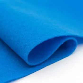 61212642 Фетр для творчества, голубой, 2мм, 20x30см, уп./1шт. Glorex