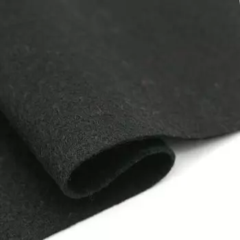 61212680 Фетр для творчества, черный, 2мм, 20x30см, уп./1шт. Glorex