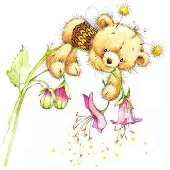 6121/СК Набор для вышивания счетным крестом Матренин Посад 'Медовое удовольствие' 20*22см