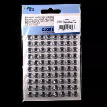 61242292 Стразы круглые самоклеющиеся Glorex