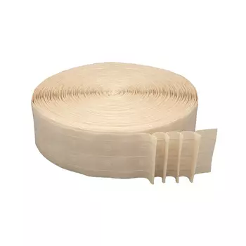 6125-SEK Тесьма шторная бежевая 7см*100м