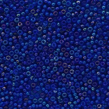 (61300) 331-19001-10/0 Бисер прозрачный с радужным покрытием 10/0, круг.отв., 20гр Preciosa