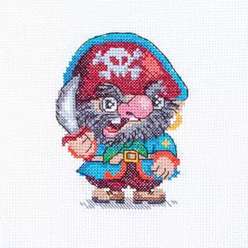 6132 Набор для вышивания счетным крестом Матренин посад 'Чёрный корсар' 20*20см