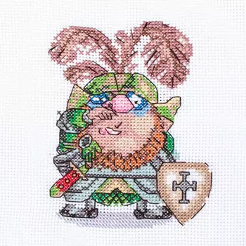 6134 Набор для вышивания счетным крестом Матренин посад 'Львиное сердце' 20*20см