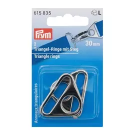 615835 Треугольные кольца 30мм, цв. серебристый 2шт Prym