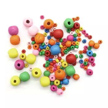 61618002 Набор деревянных бусин, Glorex