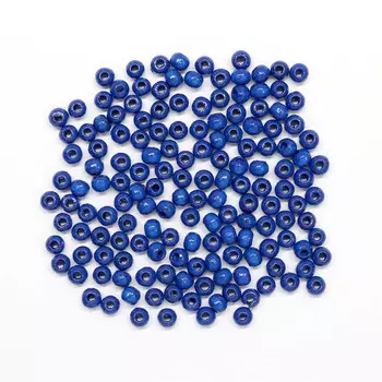 61651006 Бусины деревянные, голубой, 4 мм, упак./155 шт., Glorex