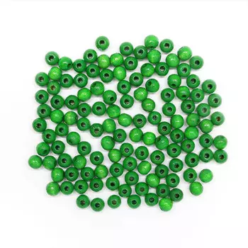 61652007 Бусины деревянные, зеленый, 6 мм, упак./118 шт., Glorex