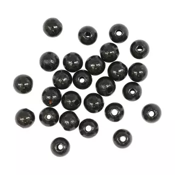 61653008 Бусины дерево, черный, 8 мм, упак./80 шт., Glorex