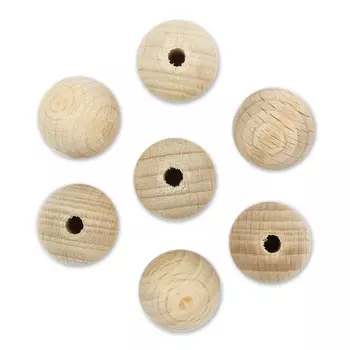 61657015 Деревянные шарики SGS-COC-003077 FSC-100%, 15 мм, упак./18 шт., Glorex