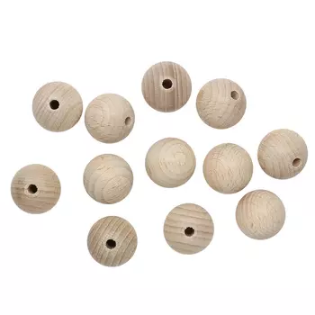 61657020 Деревянные шарики SGS-COC-003077 FSC-100%, 20 мм, упак./12 шт., Glorex
