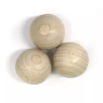 61657030 Деревянные шарики SGS-COC-003077 FSC-100%, 30 мм, упак./6 шт., Glorex