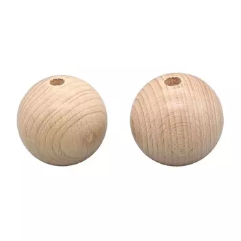 61657045 Деревянные шарики SGS-COC-003077 FSC-100%, 45 мм, упак./2 шт., Glorex