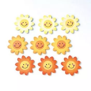 61710022 Фигурки из дерева 'Подсолнухи', 27 мм, упак./9 шт., Glorex