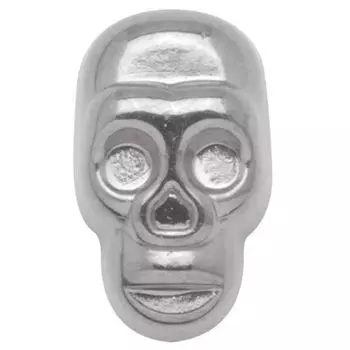 61800635 Черепа для приклеивания, 12 мм, 10 шт, серебристый цвет Glorex