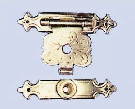 61834705 Замок для шкатулки (метал) 20x33мм, 2 шт Цветок Glorex