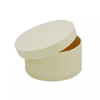 62003085 Деревянная шкатулка (круглая), 8,5*4,5 см, Glorex