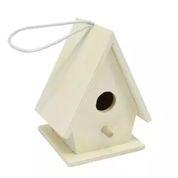 62003332 Деревянная заготовка 'Скворечник с 1 отверстием', 10*7,5*12,5 см, Glorex