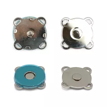 62145 Кнопка магнитная пришивная 18мм, никель ГР