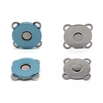 62146 Кнопка магнитная пришивная 18мм, черный никель ГР