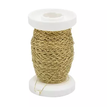 62210002 Проволока декор. металл., золото d 0,25 мм 60 м Glorex