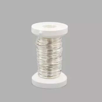 62220116 Проволока серебряная ,толщ.0,6мм,15м Glorex