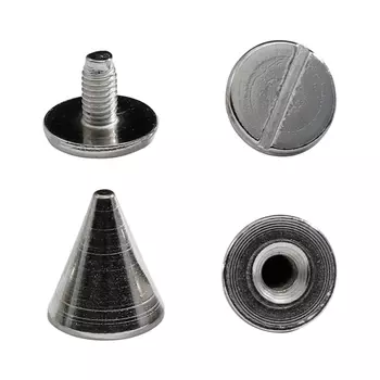 62226 винт декоративный д-9,5мм h-11мм ник.мет 'конус'