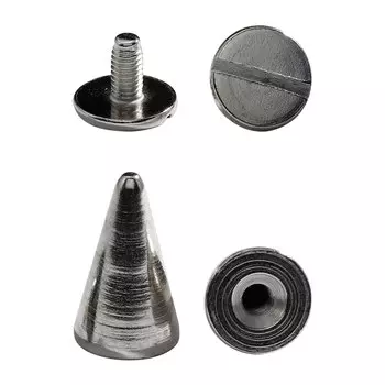 62227 винт декоративный д-9,5мм h-16мм ник.мет 'конус'