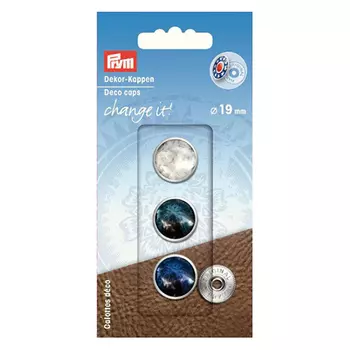 622603 Декоративные шляпки для кнопок Change it Декоративн. шляпки Гламур 3шт. Prym