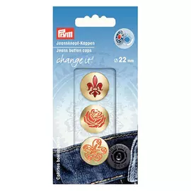 622652 Декоративные шляпки для кнопок Change it Цветок 3шт Prym