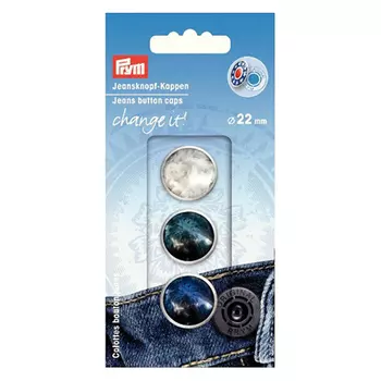 622653 Декоративные шляпки для кнопок Change it Гламур 3шт Prym