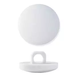 62501 Пуговица на ножке д-15мм бел.нейл.