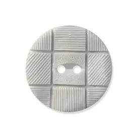 62513 Пуговица 2 прокола д-25мм бел.нейл.'клетка'