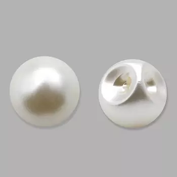 62636 Пуговица на ножке д-10мм 'жемчуг' ABS