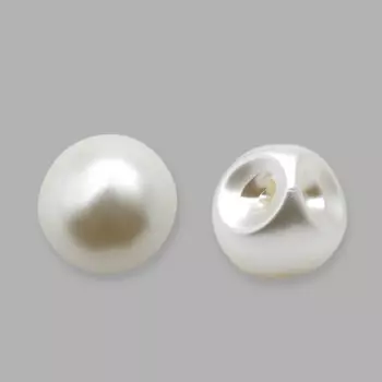 62637 Пуговица на ножке д-12мм 'жемчуг' ABS