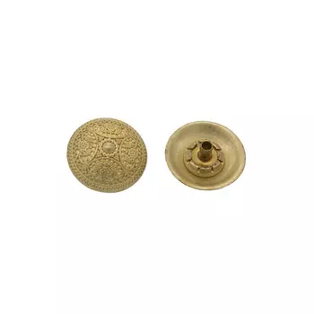 63087 Кнопка 5/19 зол.мет. 'узор' ГР
