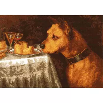 631 Набор для вышивания Hobby&amp;Pro 'Ужин', 30*21 см