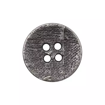 63365/4 Пуговица 4 прокола д-17мм т.сереб.мет.
