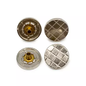 63403 Кнопка 5/15 ник. мет. 'клетка'