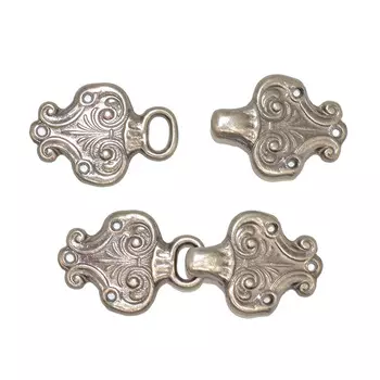 6367 Застежка пришивная, темно серый ГР