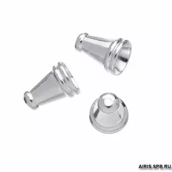 63709038 Концевик 6*8мм,серебро,10шт. Glorex