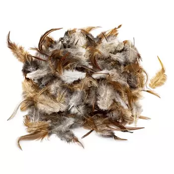 63820105 Перья марабу ок. 10г коричневый Glorex