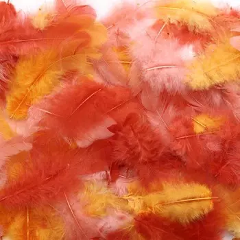 63821021 Декоративные перья красное ассорти 10г Glorex