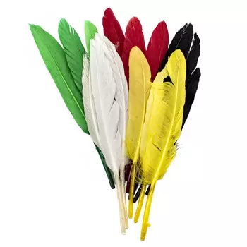 63822003 Перья индейские, ассорти, 13 см, 15 шт. Glorex
