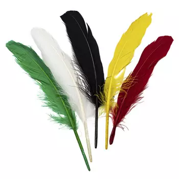 63822004 Перья индейца 16см 15шт микс Glorex