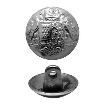 64230 Пуговица 15мм. мет.ник. 'Герб'