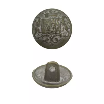 64238 Пуговица 15мм. мет.мат./сер. ' 'Герб' '