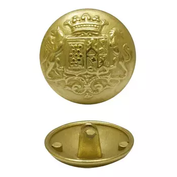 64247 Пуговица 20мм. мет.мат./зол. ' 'Герб' '