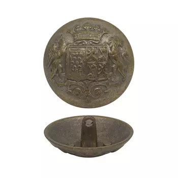 64268 Пуговица 27мм. мет.мат./сер. ' 'Герб' '