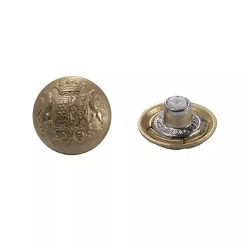 64297 Пуговица джинс. d-20мм. мат./зол. 'Герб'